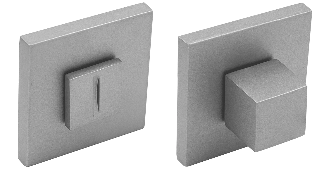 Завертка сантехническая MH-WC-S6 ASC на квадратной розетке цвет анодированный матовый хром, ЦАМ фото купить Шымкент (Чимкент)