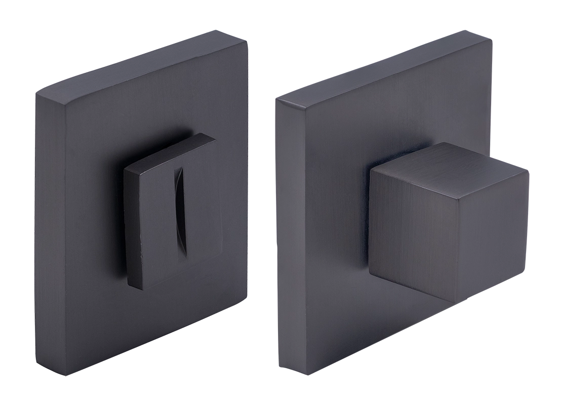 Завертка сантехническая MH-WC-S6 GR на квадратной розетке цвет графит, ЦАМ фото купить Шымкент (Чимкент)