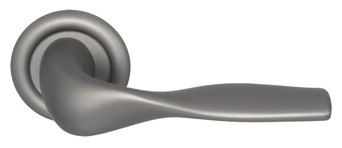 Ручка дверная LVB R7 WF на круглой розетке, цвет Зимняя стужа/Winter Frost фото купить Шымкент (Чимкент)