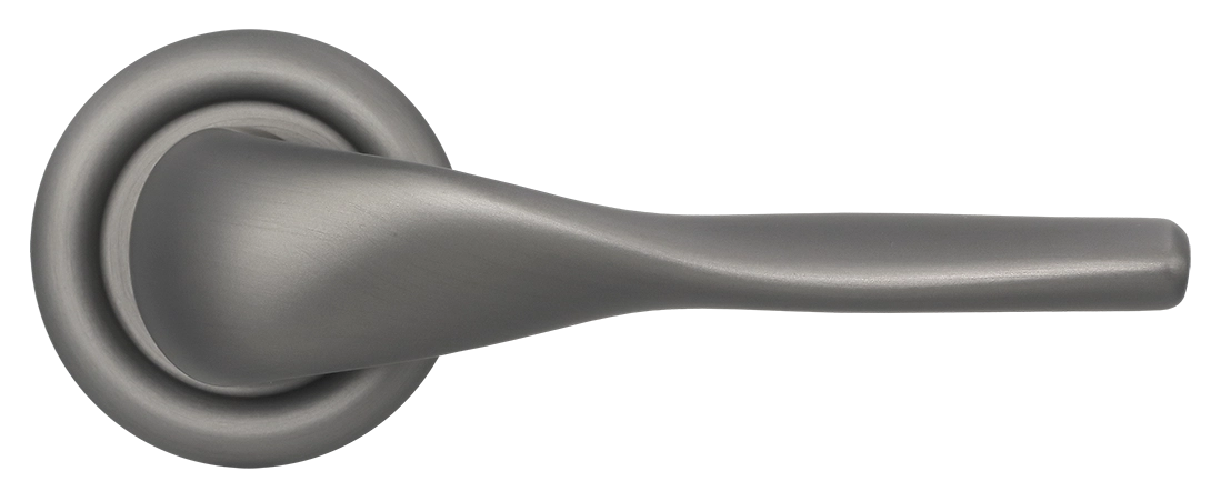 Ручка дверная LVB R7 WF на круглой розетке, цвет Зимняя стужа/Winter Frost фото купить в Шымкенте