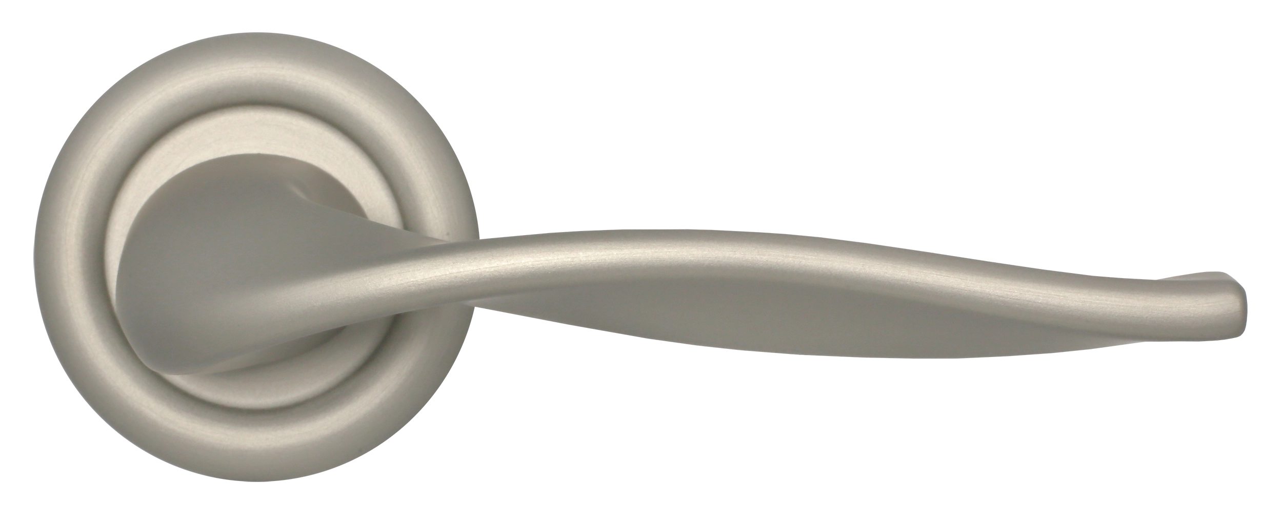 Ручка дверная SKYSCRAPER R7 SMI на круглой розетке, цвет Весенняя дымка/Spring Mist фото купить в Шымкенте