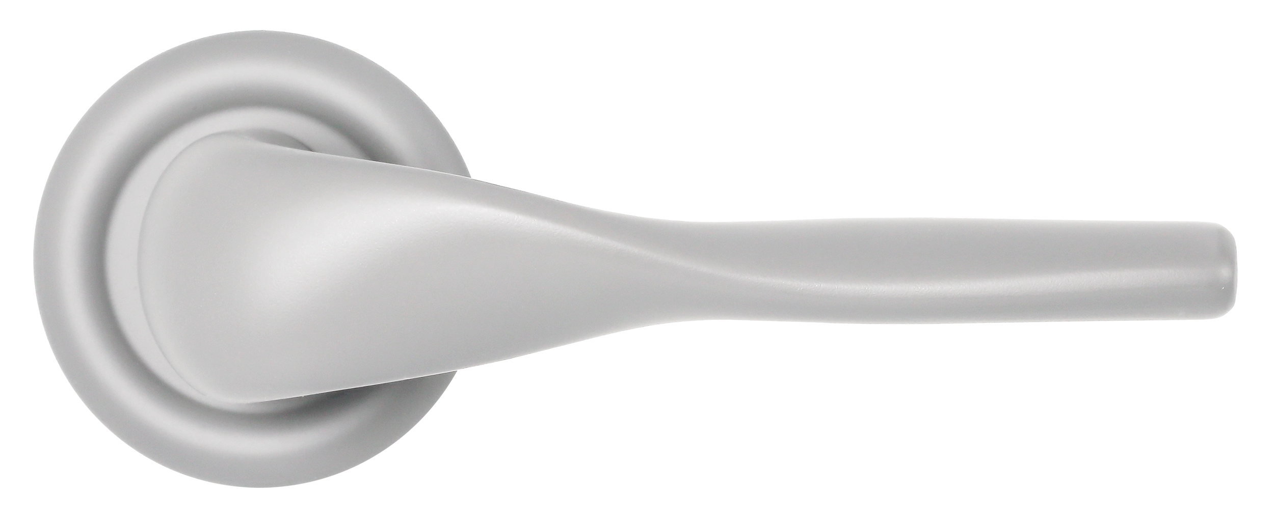 Ручка дверная LVB R7 SSW на круглой розетке, цвет Стокгольмский снегопад/Stockholm Snowfall фото купить в Шымкенте