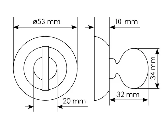 Завертка сантехническая MH-WC-CLP W/PC на круглой розетке цвет белая эмаль/хром, ЦАМ фото купить в Шымкенте