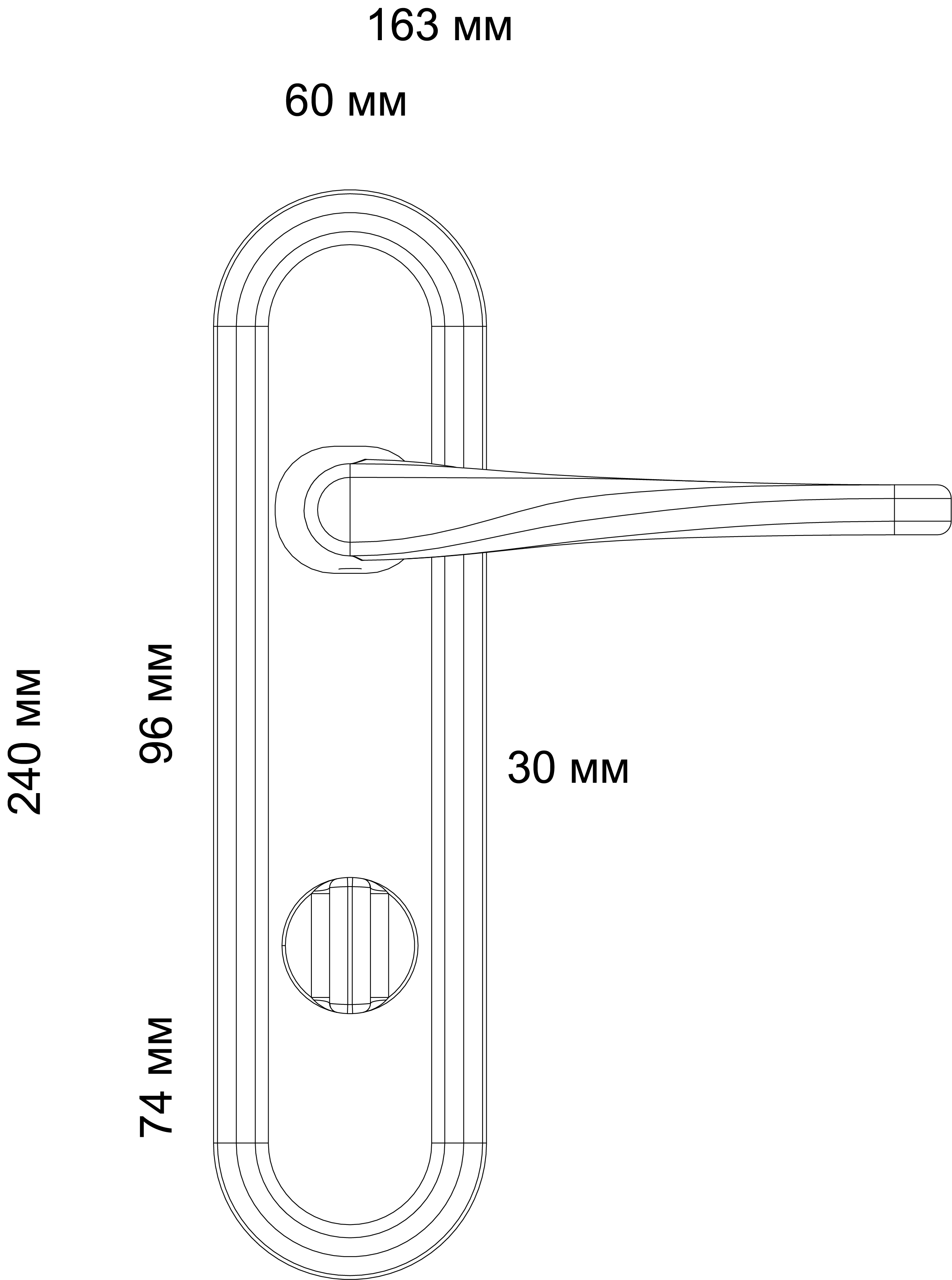 Ручка дверная THE OLYMPICS PLR WF на планке, цвет Зимняя стужа/Winter Frost фото фурнитура Шымкент (Чимкент)