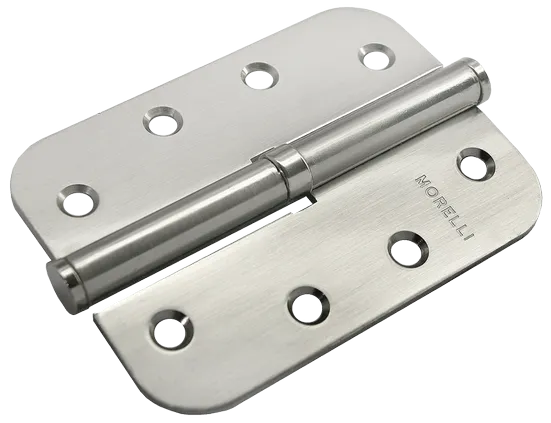 Петля разъемная MSD-C 100X70X2.5 SN R правая без коронки скругленная, врезная, цвет бел.никель, сталь фото купить Шымкент (Чимкент)
