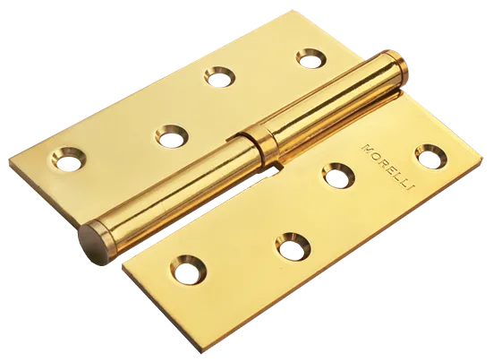 Петля карточная разъемная MSD 100X70X2.5 PG L стальная левая, врезная, цвет золото фото купить Шымкент (Чимкент)