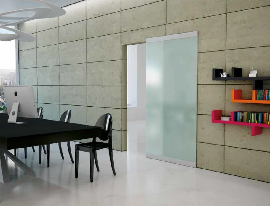 Система для раздвижных дверей INVISIBLE-2 GLASS 1100/10, для стеклянного полотна, ширина 110 см, толщина 10мм, до 50 кг фото купить Шымкент (Чимкент)