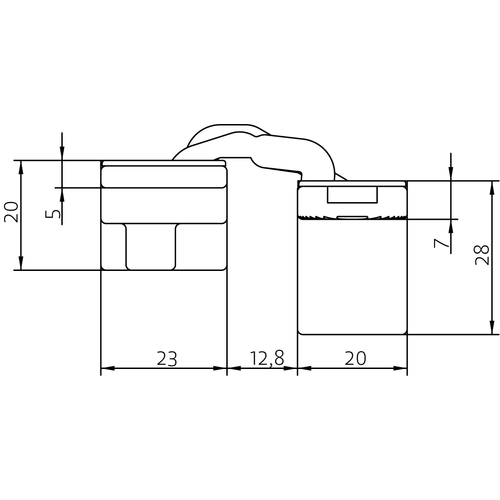 HH-19 B, скрытая петля, цвет - черный фото morelli Шымкент (Чимкент)