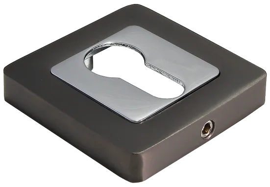 Накладка MH-KH-S55 GR/PC на ключевой цилиндр, цвет графит/хром фото купить Шымкент (Чимкент)